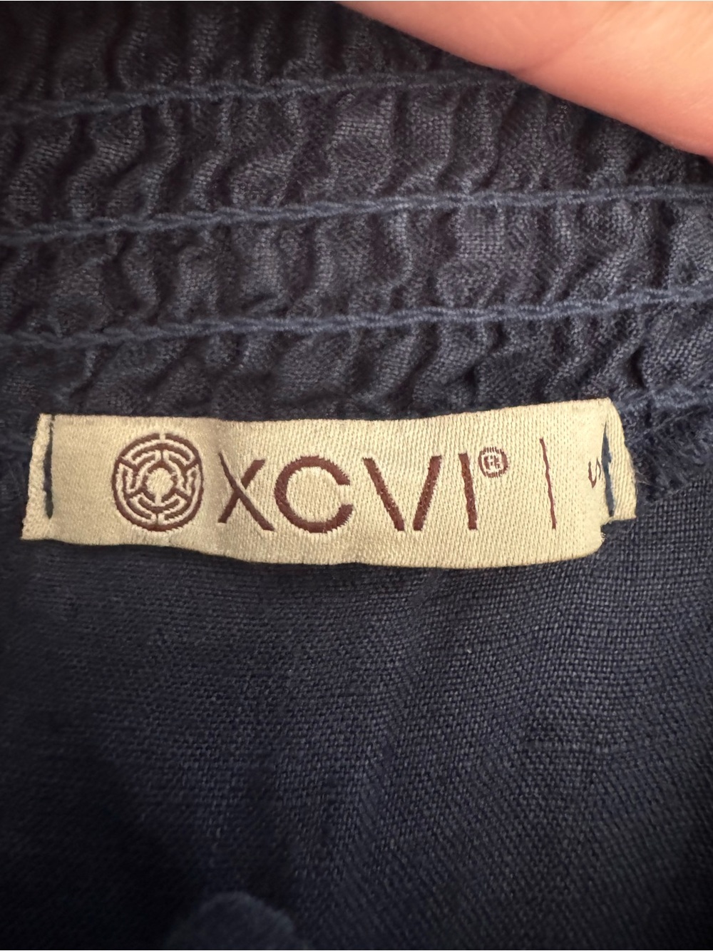 XCVI Black Smocked-Waist Maxi Skirt with Pocket Details - Picture 5 of 6